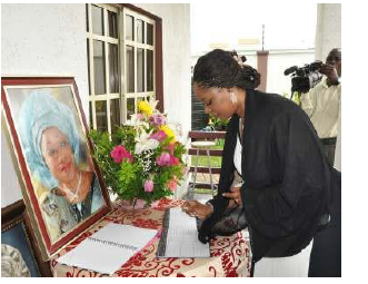 Mrs. Amosun Commiserates
